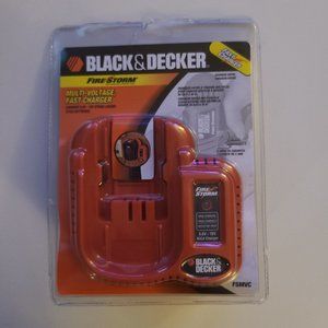 BLACK & DECKER FIRE STORM 9.6V - 18V NiCd BATTERY CHARGER FSMVC + HPB12 BATTERY